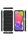 Mey İthalat®  Samsung Galaxy A03S Kılıf Optimum Silikon - Siyah