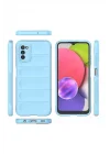 Mey İthalat®  Samsung Galaxy A03S Kılıf Optimum Silikon - Sky Blue