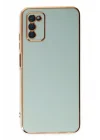 Mey İthalat®  Samsung Galaxy A03S Kılıf Volet Silikon - Açık Yeşil