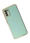 Mey İthalat®  Samsung Galaxy A03S Kılıf Volet Silikon - Açık Yeşil