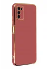 Mey İthalat®  Samsung Galaxy A03S Kılıf Volet Silikon - Kırmızı