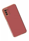 Mey İthalat®  Samsung Galaxy A03S Kılıf Volet Silikon - Kırmızı