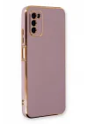Mey İthalat®  Samsung Galaxy A03S Kılıf Volet Silikon - Mor