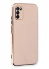 Mey İthalat®  Samsung Galaxy A03S Kılıf Volet Silikon - Pembe