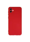 Mey İthalat®  Samsung Galaxy A04 Kılıf First Silikon - Kırmızı