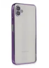 Mey İthalat®  Samsung Galaxy A04 Kılıf  Lensli Silikon - Mor