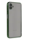 Mey İthalat®  Samsung Galaxy A04 Kılıf  Lensli Silikon - Yeşil