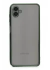 Mey İthalat®  Samsung Galaxy A04 Kılıf  Lensli Silikon - Yeşil