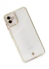 Mey İthalat®  Samsung Galaxy A04 Kılıf Liva Lens Silikon - Beyaz