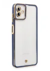 Mey İthalat®  Samsung Galaxy A04 Kılıf Liva Lens Silikon - Mavi