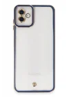 Mey İthalat®  Samsung Galaxy A04 Kılıf Liva Lens Silikon - Mavi