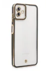 Mey İthalat®  Samsung Galaxy A04 Kılıf Liva Lens Silikon - Siyah