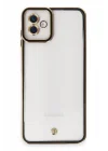 Mey İthalat®  Samsung Galaxy A04 Kılıf Liva Lens Silikon - Siyah