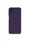 Mey İthalat®  Samsung Galaxy A04 Kılıf Nano içi Kadife Silikon - Mor