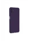 Mey İthalat®  Samsung Galaxy A04 Kılıf Nano içi Kadife Silikon - Mor