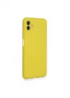 Mey İthalat®  Samsung Galaxy A04 Kılıf Nano içi Kadife Silikon - Sarı