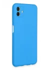 Mey İthalat®  Samsung Galaxy A04E Kılıf Nano içi Kadife Silikon - Mavi
