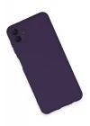Mey İthalat®  Samsung Galaxy A04E Kılıf Nano içi Kadife Silikon - Mor