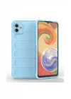 Mey İthalat®  Samsung Galaxy A04E Kılıf Optimum Silikon - Sky Blue