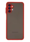 Mey İthalat®  Samsung Galaxy A04S Kılıf Montreal Silikon Kapak - Kırmızı