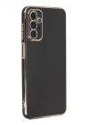 Mey İthalat®  Samsung Galaxy A04S Kılıf Volet Silikon - Siyah