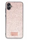 Mey İthalat®  Samsung Galaxy A05 Bright Simli Kapak - Pembe