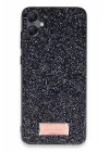 Mey İthalat®  Samsung Galaxy A05 Bright Simli Kapak - Siyah