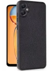 Mey İthalat®  Samsung Galaxy A05 Kılıf Aras Deri Kapak - Siyah
