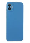 Mey İthalat®  Samsung Galaxy A05 Kılıf First Silikon - Mavi