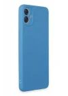 Mey İthalat®  Samsung Galaxy A05 Kılıf First Silikon - Mavi