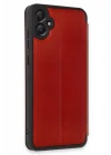 Mey İthalat®  Samsung Galaxy A05 Kılıf Flip Cover - Kırmızı