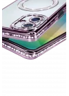 Mey İthalat®  Samsung Galaxy A06 Joke Simli Magneticsafe Kılıf - Derin Mor