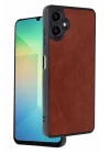 Mey İthalat®  Samsung Galaxy A06 Kılıf Aras Deri Kapak - Bordo