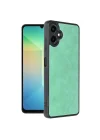 Mey İthalat®  Samsung Galaxy A06 Kılıf Aras Deri Kapak - Koyu Yeşil