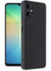 Mey İthalat®  Samsung Galaxy A06 Kılıf Aras Deri Kapak - Siyah