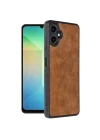 Mey İthalat®  Samsung Galaxy A06 Kılıf Aras Deri Kapak - Taba