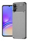 Mey İthalat®  Samsung Galaxy A06 Kılıf Auto Focus Karbon Kapak - Gri