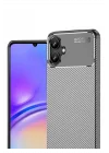 Mey İthalat®  Samsung Galaxy A06 Kılıf Auto Focus Karbon Kapak - Gri
