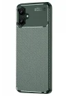 Mey İthalat®  Samsung Galaxy A06 Kılıf Auto Focus Karbon Kapak - Koyu Yeşil