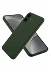 Mey İthalat®  Samsung Galaxy A06 Kılıf First Silikon - Koyu Yeşil
