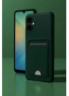 Mey İthalat®  Samsung Galaxy A06 Kılıf Kelvin Kartvizitli Silikon - Mavi