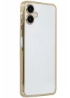 Mey İthalat®  Samsung Galaxy A06 Kılıf  Lensli Silikon - Gold