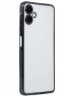 Mey İthalat®  Samsung Galaxy A06 Kılıf  Lensli Silikon - Siyah
