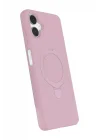 Mey İthalat®  Samsung Galaxy A06 Regal Magsafe Standlı Kapak - Açık Pembe