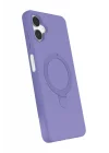 Mey İthalat®  Samsung Galaxy A06 Regal Magsafe Standlı Kapak - Lila