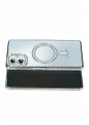 Mey İthalat®  Samsung Galaxy A07 4G Joke Simli Magneticsafe Kılıf - Gümüş