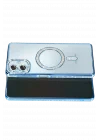 Mey İthalat®  Samsung Galaxy A07 4G Joke Simli Magneticsafe Kılıf - Mavi
