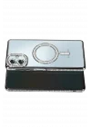 Mey İthalat®  Samsung Galaxy A07 4G Joke Simli Magneticsafe Kılıf - Siyah