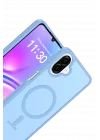 Mey İthalat®  Samsung Galaxy A07 4G Jota Magsafe Kapak - Açık Mavi