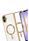 Mey İthalat®  Samsung Galaxy A07 4G Kross Magneticsafe Kapak - Gold